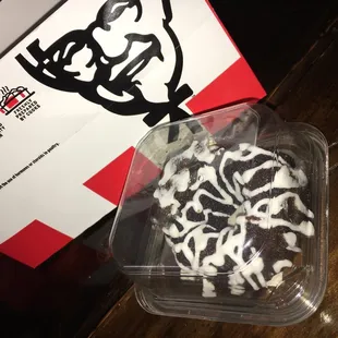 My free chocolate cake!! Yay!! Lol not really!