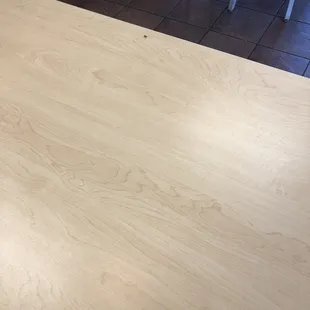 Fly on the edge of the table!