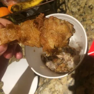 Wet and soggy chicken