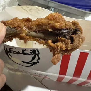 Over cooked chicken