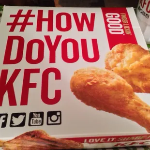 Box for 3 piece meal with 2 sides and biscuit. Looks big, not so inside.