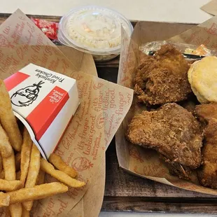 Combo #8 three piece chicken big box meal