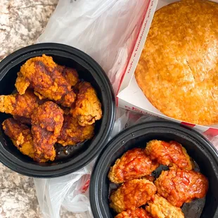 Kentucky Fried Wings - Nashville Hot &amp; Honey BBQ + Pot Pie