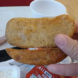 Potato wedges, ones gigantic