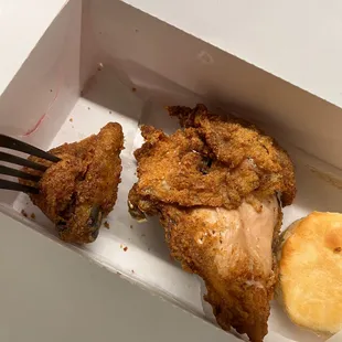 I ordered 2 pieces of chicken
