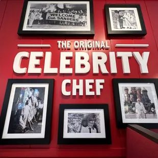 Colonel Sander's photo wall