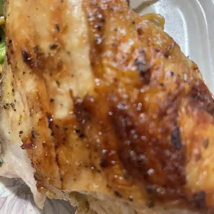 up close on the tasty chicken