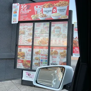 a window of a fast food restaurant