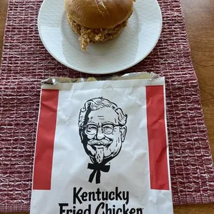 My first KFC chicken sandwich.. yum!