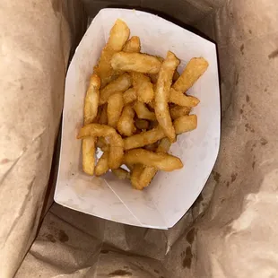 Overcooked fries I like a crisp crunch not a chip one