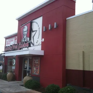 outside