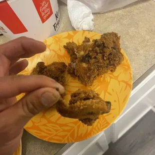 This is an insult for a piece of chicken.