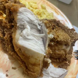 Dry white meat, that&apos;s extra crispy (I ordered original)