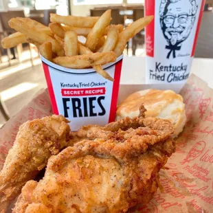 2 piece Original Chicken combo with Fries.