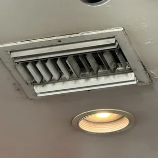 HVAC registers are all line this in the kitchen areas and above the register.