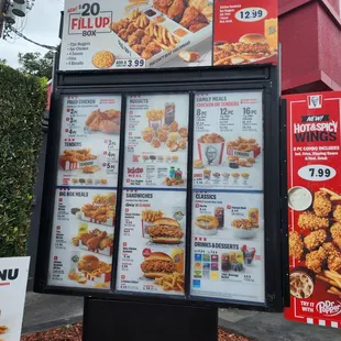 Menu as of 9-30-23