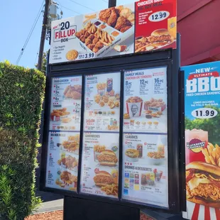 Dri-Thru menu as of 8-13-23