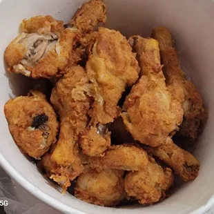Tuesday special 8 piece for $10. All legs this time (we prefer thighs). Coparent told me he was addicted to KFC in the Phillipines.