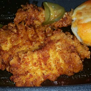 Tried the Nashville hot chicken tenders for lunch earlier today. It was good, but I thought it needed more hot sauce.