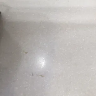 Same dirty nasty counter I saw over two weeks ago..honey I&apos;m same spot and added dirt and filth..floor stick and dirty
