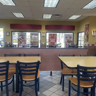 Seating area taken from one of the booths