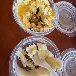 Burnt cheese  Dry chunks in mashed potatoes