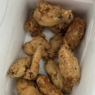 This is a sad 12 Kentucky Fried Wings. Your wings aren't cheap either.