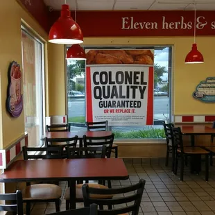 They have few tables if you want to sit down and enjoy your chicken right away.