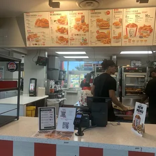 interior, pizza