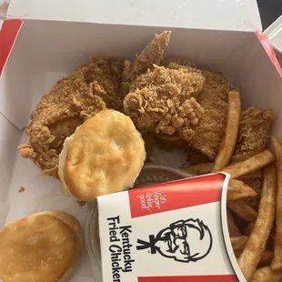 Taste of KFC 4 pc, with Mashed Potatoes &amp; Gravy and Secret Recipe Fries