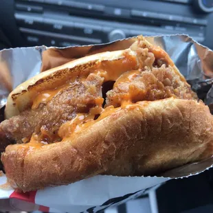 Spicy chicken sandwich