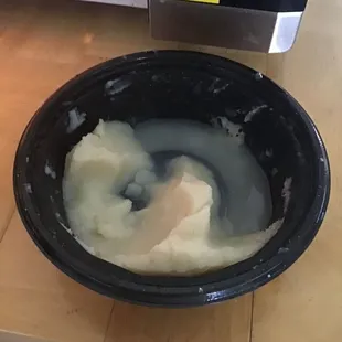 Mash potatoes were so watery.