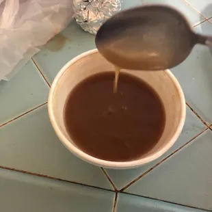 Runny it's not even thick a note