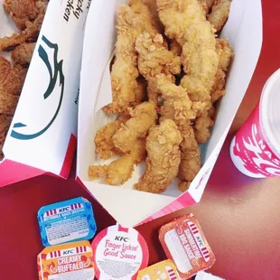 12 piece chicken tender, 6 piece wing, and medium coke under $30!