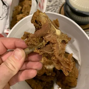 Literally a bone with fried breading.