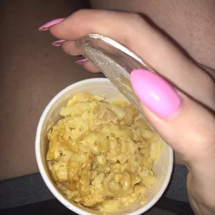 The mac n cheese from this KFC is horrible it looks so old and totally not worth the money for it I can't even eat