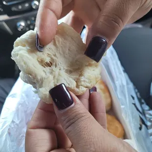 Undercooked biscuits.