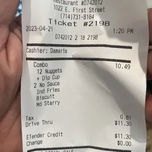 Receipt