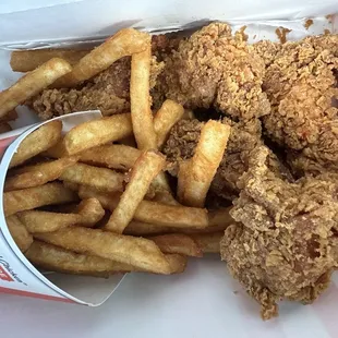 New Hot &amp; Spicy Wings 8pc Combo with Fries