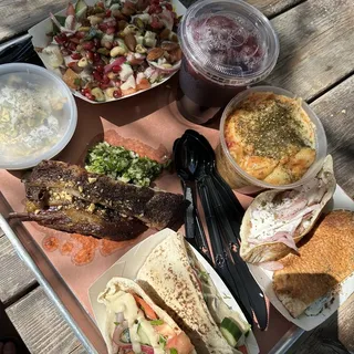 Brisket Shawarma Pita