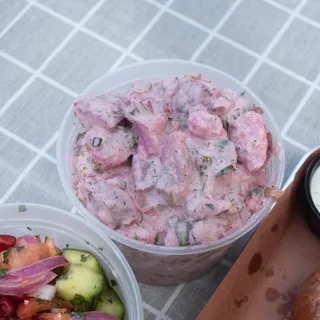 Pink Buttermilk Potato Salad