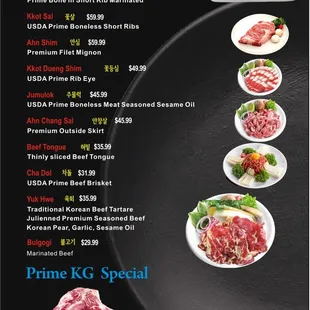 prices of prime kg special steaks