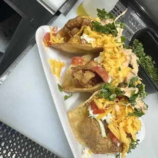 Fish &amp; Lobster Taco&apos;s