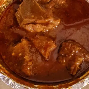 Lamb in sauce/gravy