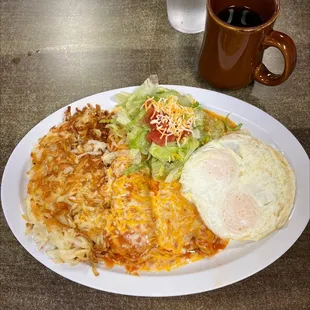 Breakfast enchiladas