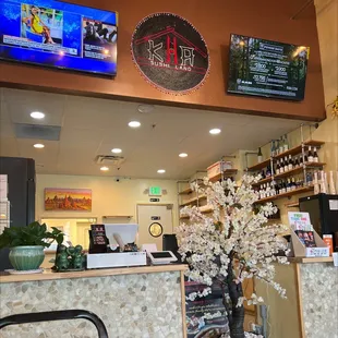 the front desk of kha sushi