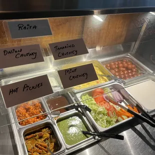 Lunch buffet - $16/ person. The waiter said they have Saag Paneer and Chicken Makhani everyday - otherwise the options rotate