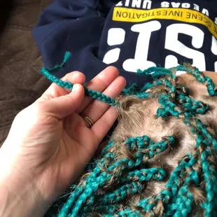 Braids with extensions