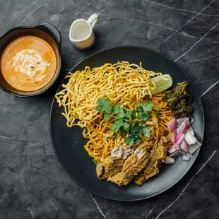 Khao Soi Hang $15.95
Must try!!! This is the dry version of Khao Soi. Comes with Khao Soi curry on the side