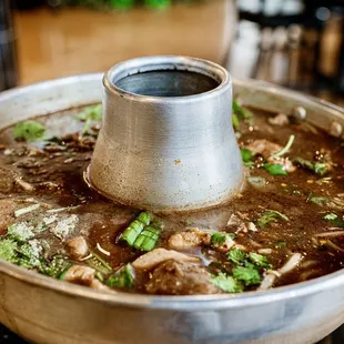 a pot of soup